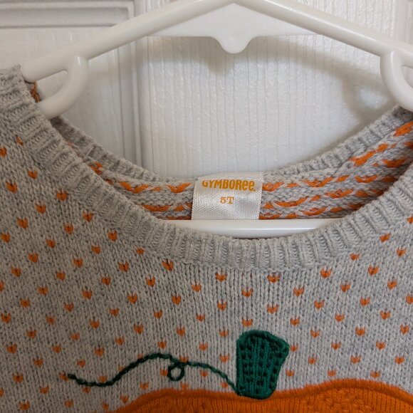 Gymboree pumpkin gray sweater dress - Picture 6 of 6